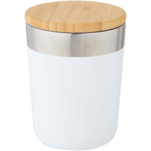 Load image into Gallery viewer, Lagan 330 ml copper vacuum insulated stainless steel tumbler with bamboo lid — White
