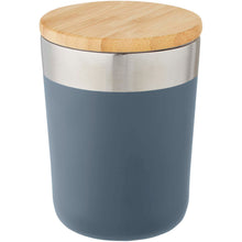 Load image into Gallery viewer, Lagan 330 ml copper vacuum insulated stainless steel tumbler with bamboo lid — Ice blue
