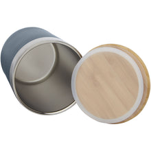 Load image into Gallery viewer, Lagan 330 ml copper vacuum insulated stainless steel tumbler with bamboo lid — Ice blue (detail 2)
