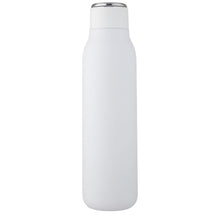 Load image into Gallery viewer, Marka 600 ml copper vacuum insulated bottle with metal loop — White (front)