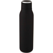 Load image into Gallery viewer, Marka 600 ml copper vacuum insulated bottle with metal loop — Black