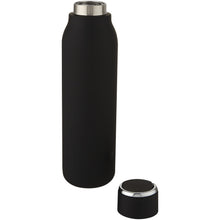 Load image into Gallery viewer, Marka 600 ml copper vacuum insulated bottle with metal loop — Black (detail)