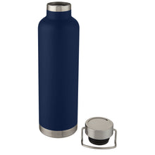 Load image into Gallery viewer, Thor 1 L copper vacuum insulated water bottle — Dark blue (detail)