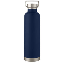 Load image into Gallery viewer, Thor 1 L copper vacuum insulated water bottle — Dark blue (front)