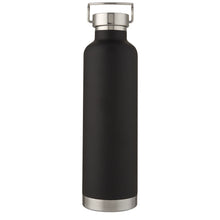 Load image into Gallery viewer, Thor 1 L copper vacuum insulated water bottle — Black (front)