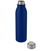 Load image into Gallery viewer, Harper 700 ml stainless steel water bottle with metal loop — Mid Blue (detail)