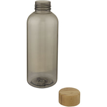 Load image into Gallery viewer, Ziggs 650 ml recycled plastic water bottle — Transparent charcoal (detail)