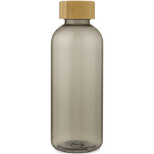 Load image into Gallery viewer, Ziggs 650 ml recycled plastic water bottle — Transparent charcoal (front)