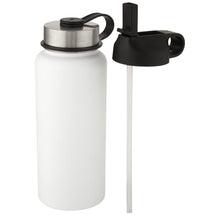 Load image into Gallery viewer, Supra 1 L copper vacuum insulated sport bottle with 2 lids — White