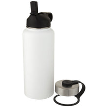 Load image into Gallery viewer, Supra 1 L copper vacuum insulated sport bottle with 2 lids — White (detail)