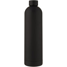 Load image into Gallery viewer, Spring 1 L copper vacuum insulated bottle — Black (front)