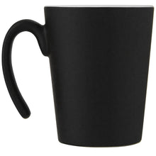 Load image into Gallery viewer, Oli 360 ml ceramic mug with handle — White / Black (back)