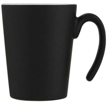 Load image into Gallery viewer, Oli 360 ml ceramic mug with handle — White / Black (front)