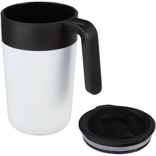 Load image into Gallery viewer, Nordia 400 ml double-wall recycled mug — White (detail)