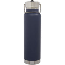 Load image into Gallery viewer, Thor 750 ml copper vacuum insulated sport bottle — Dark blue (front)