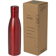 Load image into Gallery viewer, Vasa 500 ml RCS certified recycled stainless steel copper vacuum insulated bottle — Red