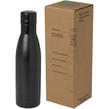 Load image into Gallery viewer, Vasa 500 ml RCS certified recycled stainless steel copper vacuum insulated bottle — Black