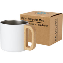 Load image into Gallery viewer, Bjorn 360 ml RCS certified recycled stainless steel mug with copper vacuum insulation — White