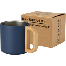 Load image into Gallery viewer, Bjorn 360 ml RCS certified recycled stainless steel mug with copper vacuum insulation — Dark blue