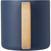 Load image into Gallery viewer, Bjorn 360 ml RCS certified recycled stainless steel mug with copper vacuum insulation — Dark blue (back)