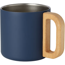 Load image into Gallery viewer, Bjorn 360 ml RCS certified recycled stainless steel mug with copper vacuum insulation — Dark blue (detail)