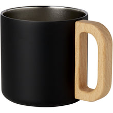 Load image into Gallery viewer, Bjorn 360 ml RCS certified recycled stainless steel mug with copper vacuum insulation — Black (detail)