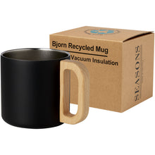 Load image into Gallery viewer, Bjorn 360 ml RCS certified recycled stainless steel mug with copper vacuum insulation — Black
