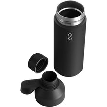 Load image into Gallery viewer, Ocean Bottle 500 ml vacuum insulated water bottle — Obsidian Black (detail)
