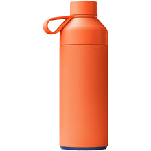 Load image into Gallery viewer, Big Ocean Bottle 1000 ml vacuum insulated water bottle — Sun Orange (back)