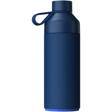 Load image into Gallery viewer, Big Ocean Bottle 1000 ml vacuum insulated water bottle — Ocean Blue (back)