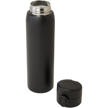 Load image into Gallery viewer, Sika 450 ml RCS certified recycled stainless steel insulated flask — Black (detail)