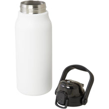 Load image into Gallery viewer, Giganto 1600 ml RCS certified recycled stainless steel copper vacuum insulated bottle — White (detail)