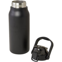 Load image into Gallery viewer, Giganto 1600 ml RCS certified recycled stainless steel copper vacuum insulated bottle — Black (detail)