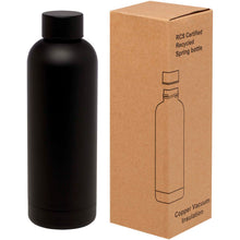 Load image into Gallery viewer, Spring 500 ml RCS certified recycled stainless steel copper vacuum insulated bottle — Black