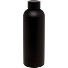 Load image into Gallery viewer, Spring 500 ml RCS certified recycled stainless steel copper vacuum insulated bottle — Black (detail)