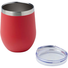 Load image into Gallery viewer, Corzo 350 ml RCS certified recycled stainless steel copper vacuum insulated cup — Red (detail)