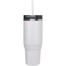 Load image into Gallery viewer, Melbourne 1200 ml RCS certified insulated tumbler with straw — White (front)