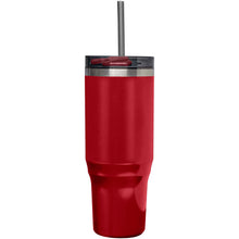 Load image into Gallery viewer, Melbourne 1200 ml RCS certified insulated tumbler with straw — Red (front)