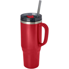 Load image into Gallery viewer, Melbourne 1200 ml RCS certified insulated tumbler with straw — Red
