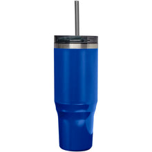 Load image into Gallery viewer, Melbourne 1200 ml RCS certified insulated tumbler with straw — Royal blue (front)