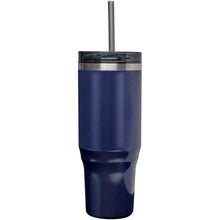Load image into Gallery viewer, Melbourne 1200 ml RCS certified insulated tumbler with straw — Navy (front)