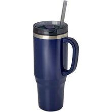 Load image into Gallery viewer, Melbourne 1200 ml RCS certified insulated tumbler with straw — Navy