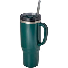 Load image into Gallery viewer, Melbourne 1200 ml RCS certified insulated tumbler with straw — Green Flash