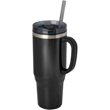 Load image into Gallery viewer, Melbourne 1200 ml RCS certified insulated tumbler with straw — Black