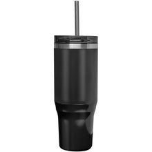 Load image into Gallery viewer, Melbourne 1200 ml RCS certified insulated tumbler with straw — Black (front)