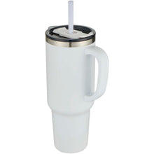 Load image into Gallery viewer, Sydney 1200 ml double wall RCS certified copper vacuum insulated tumbler with straw — White
