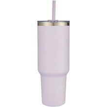 Load image into Gallery viewer, Sydney 1200 ml double wall RCS certified copper vacuum insulated tumbler with straw — Lilac (front)