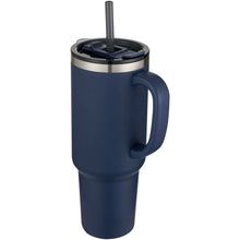 Load image into Gallery viewer, Sydney 1200 ml double wall RCS certified copper vacuum insulated tumbler with straw — Navy