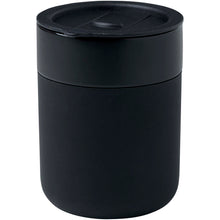 Load image into Gallery viewer, Java 330 ml ceramic tumbler with silicone wrap and plastic lid — Black