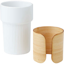 Load image into Gallery viewer, Fika 340 ml tumbler with bamboo sleeve — White (detail)